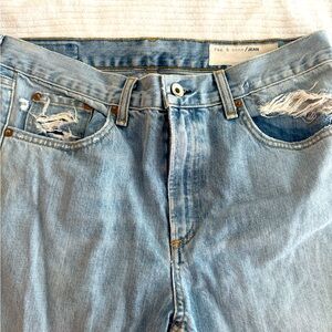 Rag & Bone Distressed Boot Cut Jeans